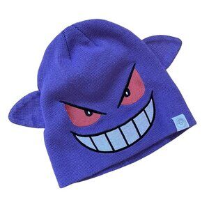 Pokemon Gengar hat purple ears warm comfortable beanie Pokemon Go trainer gear